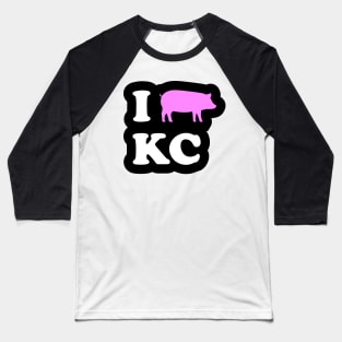 I Love Kansas City BBQ Baseball T-Shirt